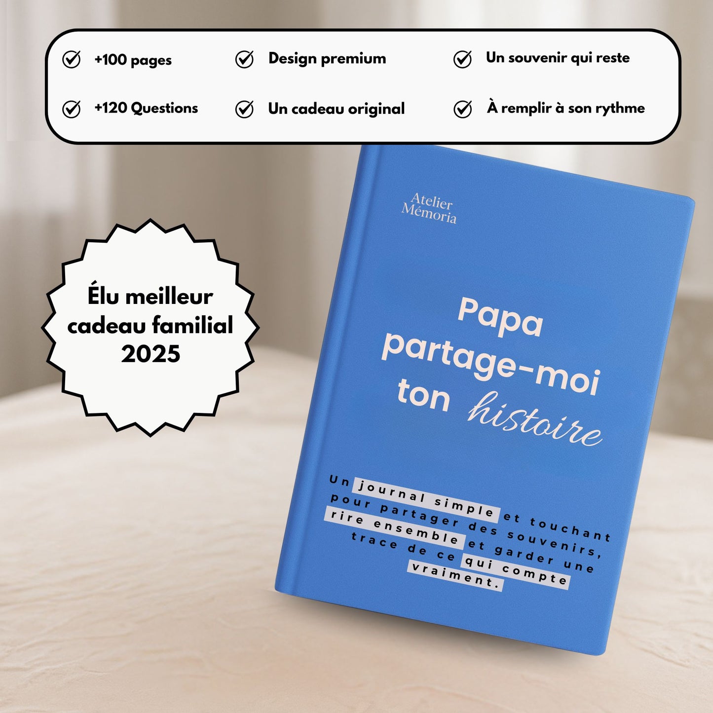 Journal guidé - Papa, partage-moi ton histoire